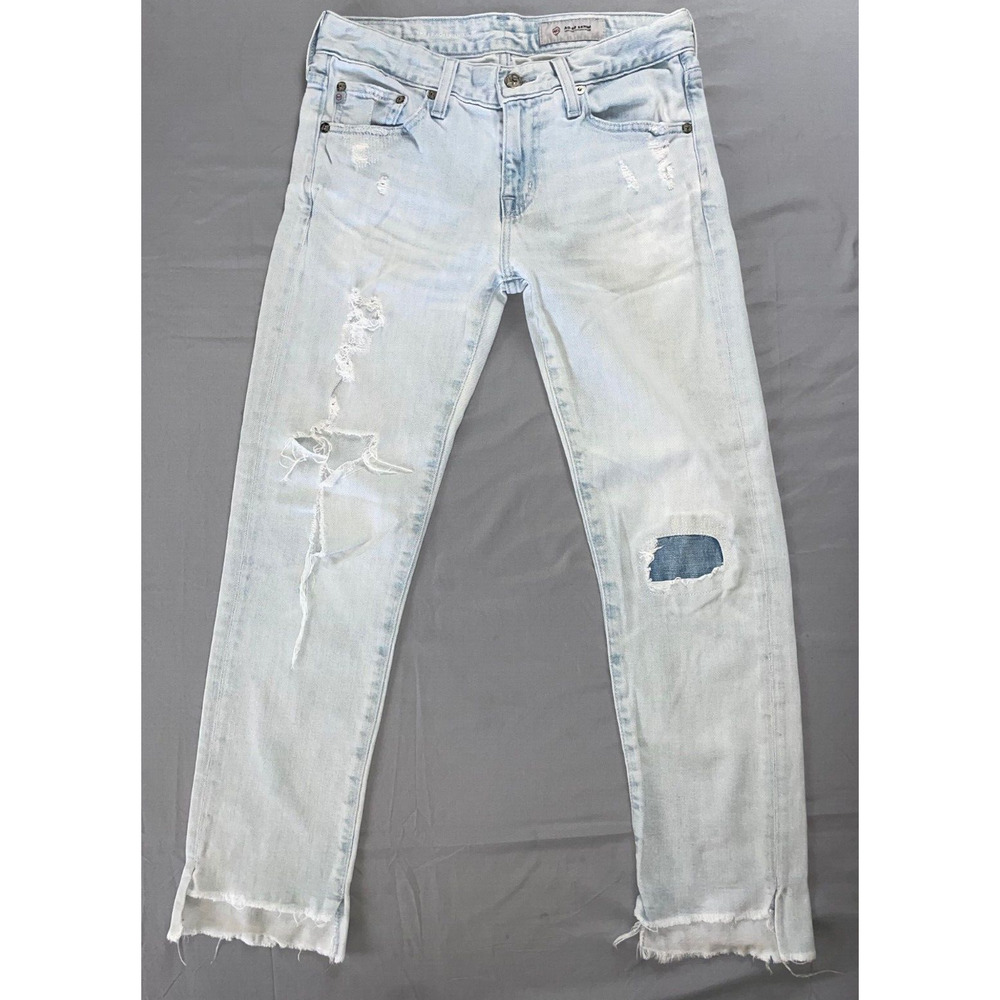 AG AG-ED Denim The Ex Boyfriend Slouchy Slim Destroyed Jeans. Women's 24, GUC!!